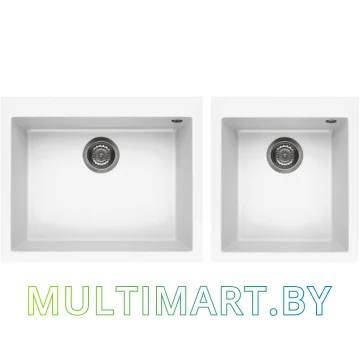 Комплект кухонных моек Elleci Quadra 210 White K96